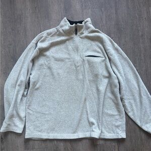 GAP Men's Light Gray Zip-Up Sweater